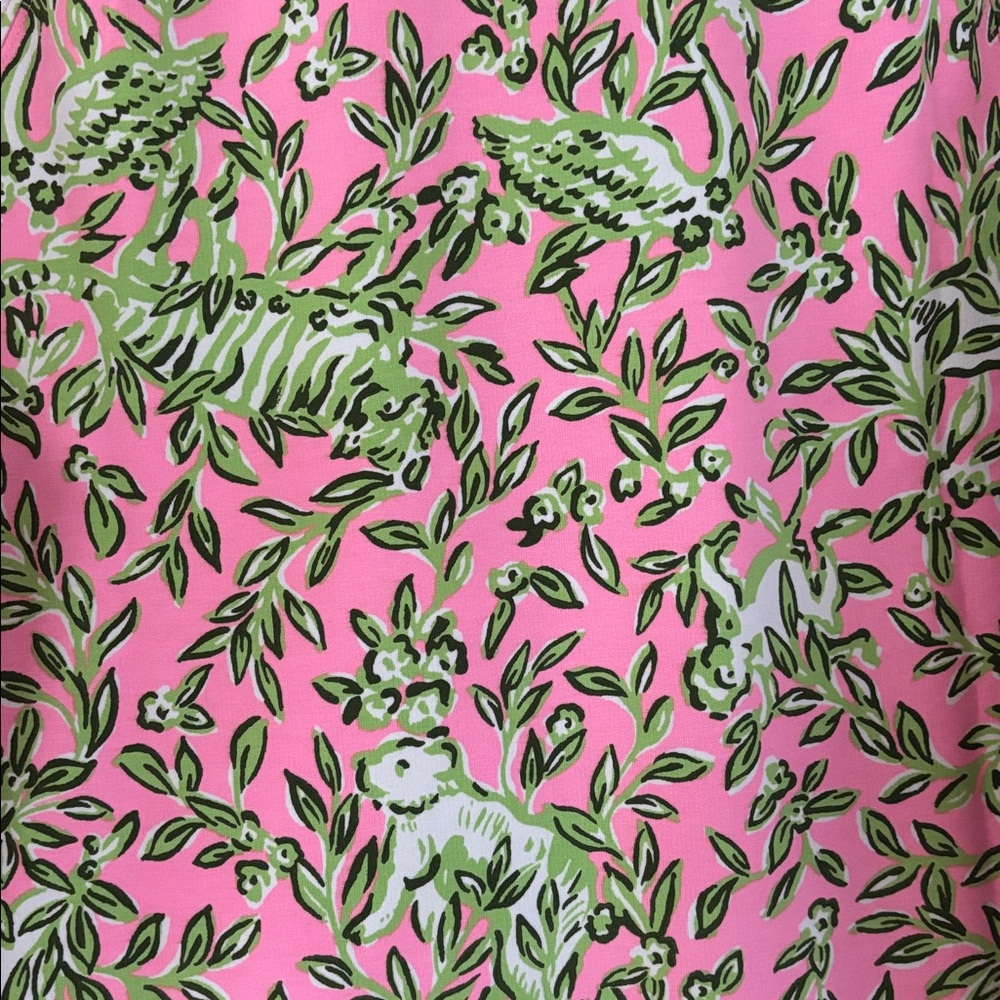 LIlly Pulitzer Rousseau Pink Mane 1/4 zip - Picture 6 of 6